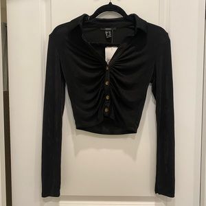 Long Sleeve Cropped Top